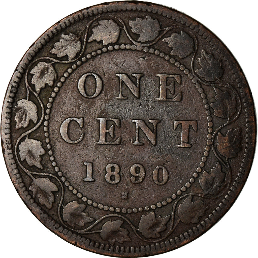 Monnaie, Canada, Victoria, Cent, 1890, Royal Canadian Mint, TB, Bronze, KM:7
