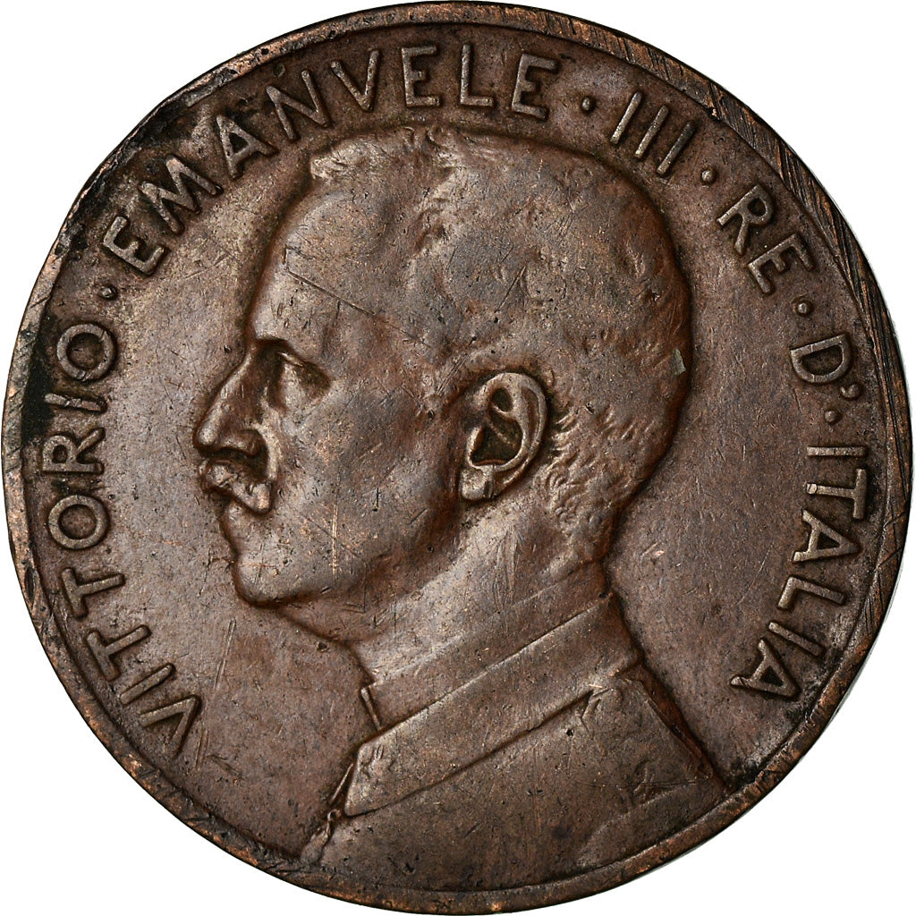 Coin, Italy, Vittorio Emanuele III, 5 Centesimi, 1913, Rome, VF(30-35), Bronze