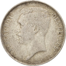 Belgio, Franc, 1913, MB+, Argento, KM:72