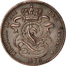 Coin, Belgium, Leopold II, Centime, 1870, EF(40-45), Copper, KM:33.1