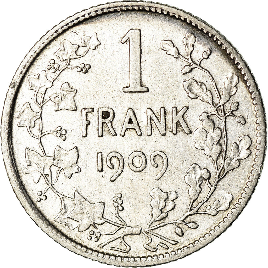Coin, Belgium, Franc, 1909, VF(30-35), Silver, KM:57.1