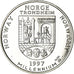 Norwegia, Token, Artic fox, 1997, Proof, MS(63), Srebro