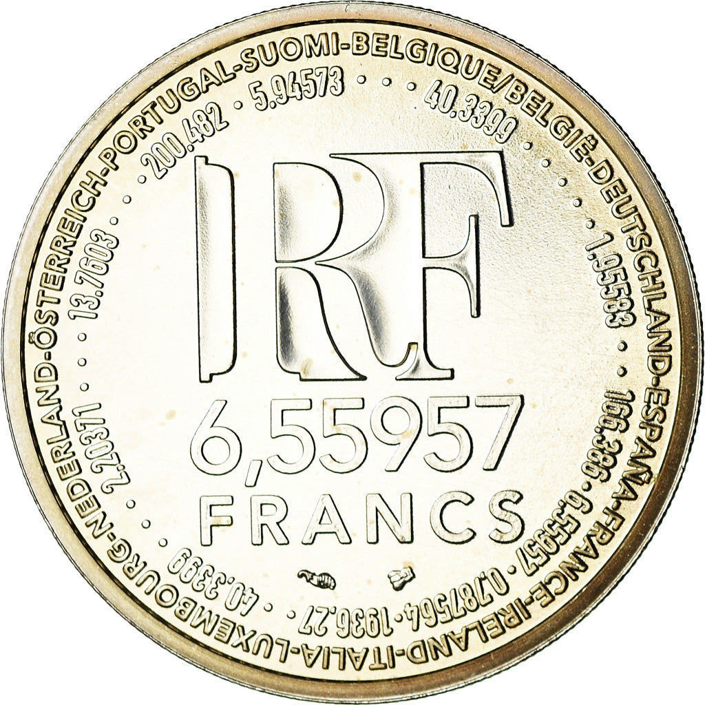 Moneta, Francia, 6.55957 Francs, 1999, Paris, SPL, Argento, KM:1254