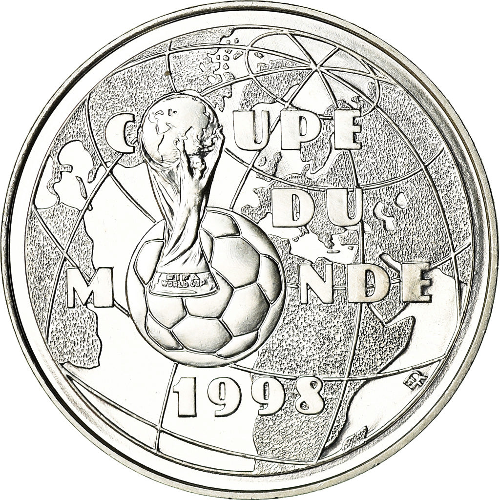 Coin, France, Coupe du Monde 1998, Franc, 1998, Paris, Proof, MS(63), Silver