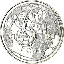 Coin, France, Coupe du Monde 1998, Franc, 1998, Paris, Proof, MS(63), Silver