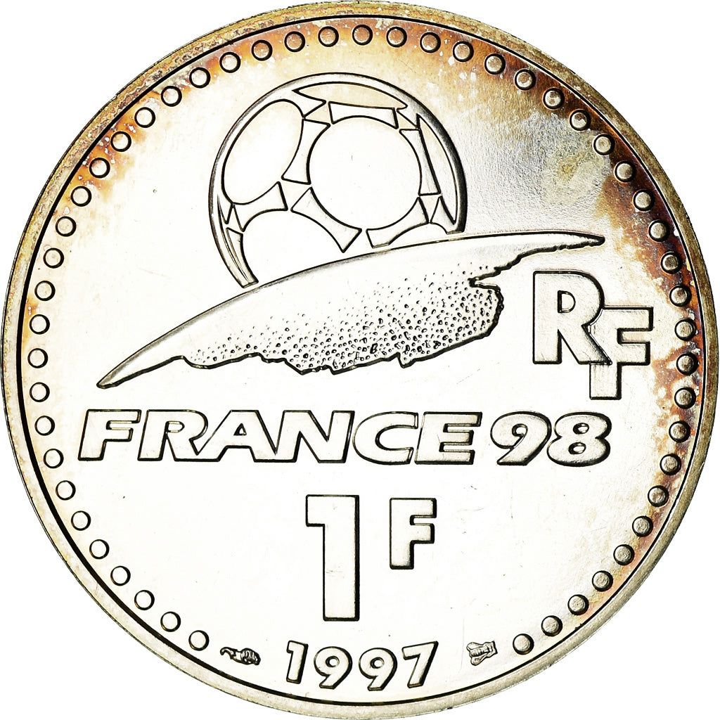 Coin, France, Coupe du Monde 1998, Franc, 1998, Paris, Proof, MS(63), Silver
