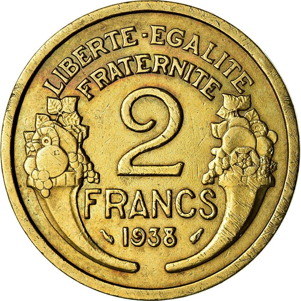 Monnaie, France, Morlon, 2 Francs, 1938, Paris, SUP, Aluminum-Bronze, KM:886