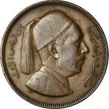 Moneda, Libia, Idris I, 5 Milliemes, 1952, MBC, Bronce, KM:3