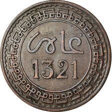 Monnaie, Maroc, 'Abd al-Aziz, 5 Mazunas, 1903/AH1321, Paris, TTB, Bronze
