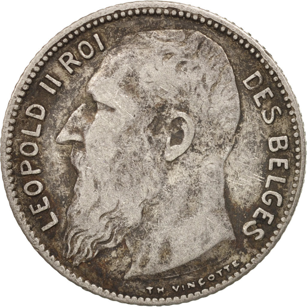 Coin, Belgium, Franc, 1909, VF(30-35), Silver, KM:56.1