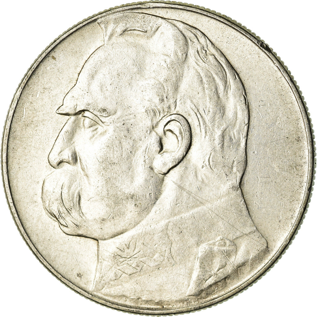 Moeda, Polónia, 10 Zlotych, 1936, Warsaw, EF(40-45), Prata, KM:29