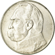 Moeda, Polónia, 10 Zlotych, 1936, Warsaw, EF(40-45), Prata, KM:29