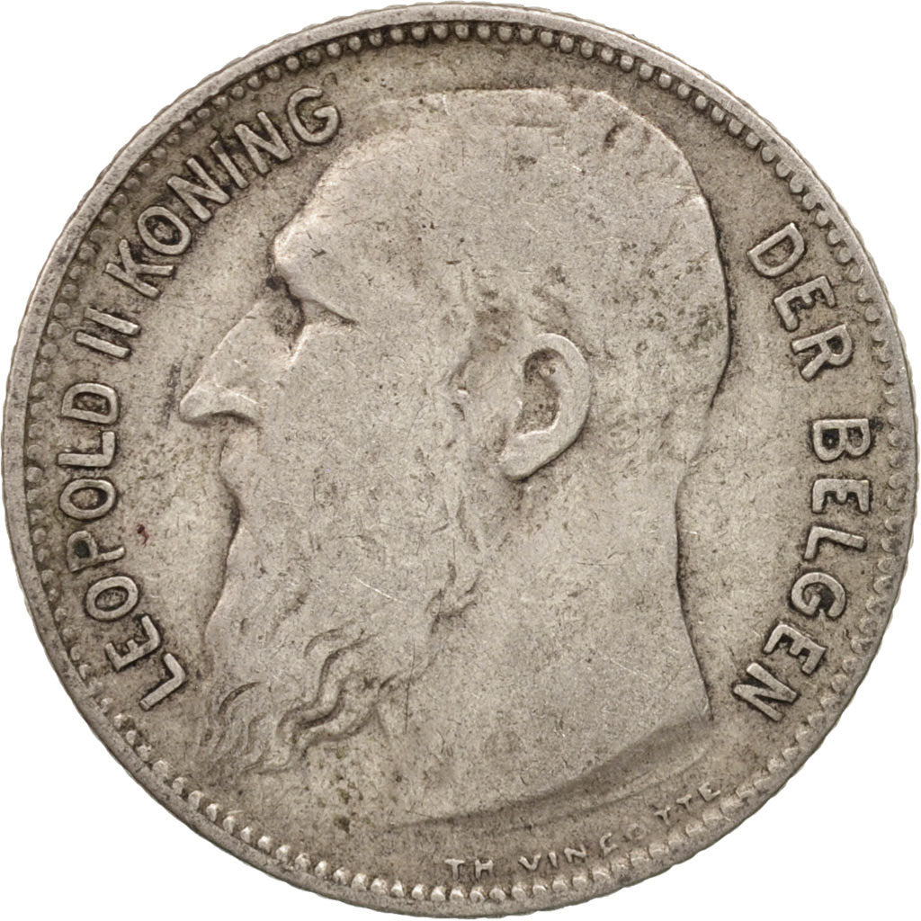 Belgium, Franc, 1909, VF(30-35), Silver, KM:57.1
