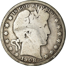 Moneta, Stati Uniti, Barber Half Dollar, Half Dollar, 1908, U.S. Mint, New