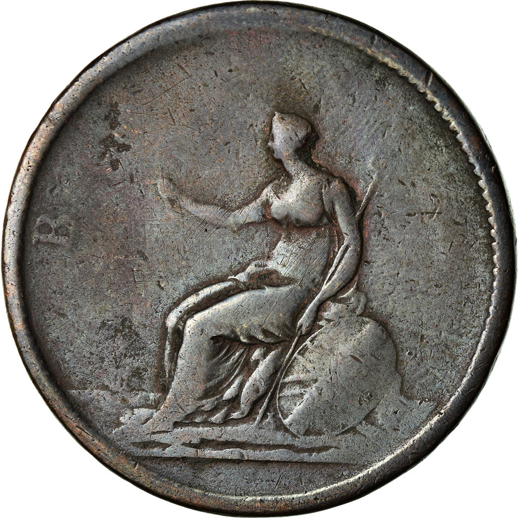 Monnaie, Grande-Bretagne, George III, Penny, 1806, B+, Cuivre, KM:663