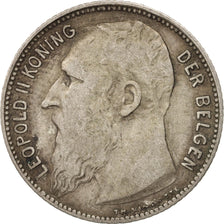 Belgium, Franc, 1909, VF(30-35), Silver, KM:57.1