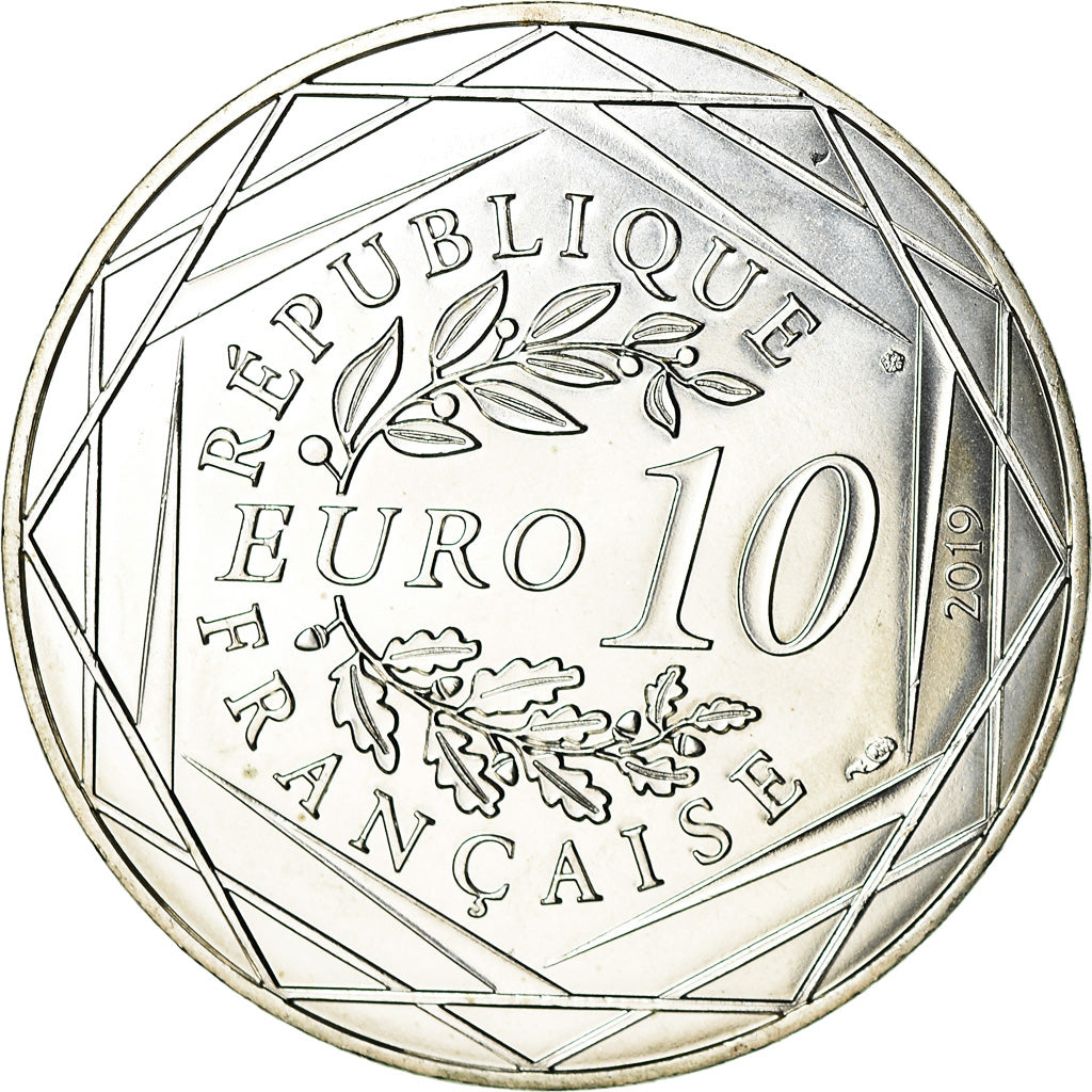 France, 10 Euro, Vercingetorix, 2019, MS(63), Silver, KM:New