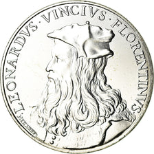 France, 10 Euro, Léonard de Vinci, 2019, MS(63), Silver, KM:New