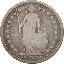 Svizzera, Franc, 1877, Bern, MB, Argento, KM:24