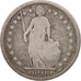 Svizzera, Franc, 1877, Bern, MB, Argento, KM:24