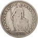 Switzerland, Franc, 1894, Paris, VF(20-25), Silver, KM:24