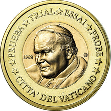 Vatican, Euro, 1998, unofficial private coin, MS(63), Bi-Metallic