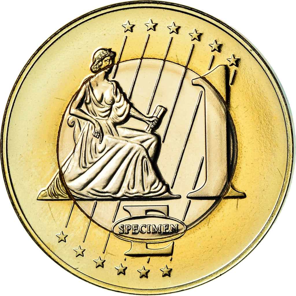Greece, Euro, 1998, unofficial private coin, MS(63), Bi-Metallic