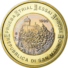 San Marino, Euro, 1999, unofficial private coin, MS(63), Bi-Metallic