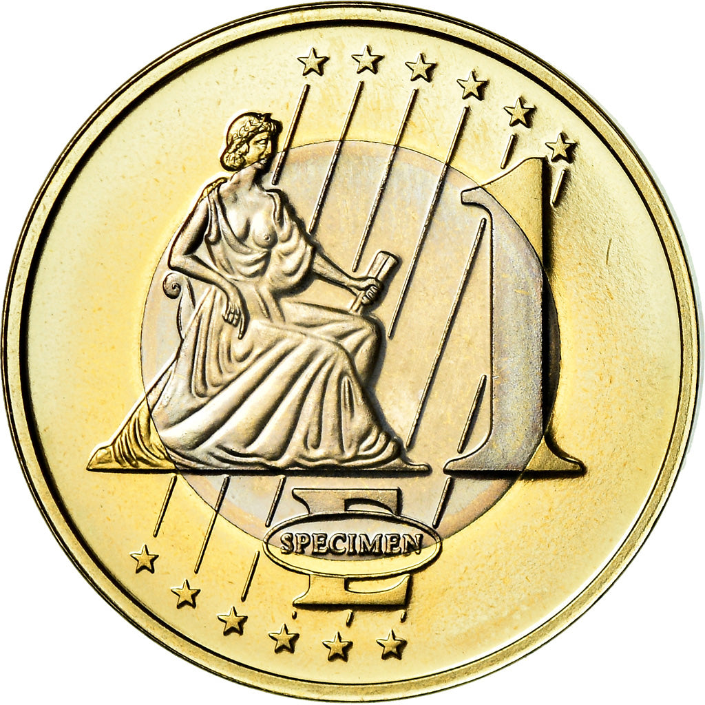 San Marino, Euro, 1999, unofficial private coin, MS(63), Bi-Metallic