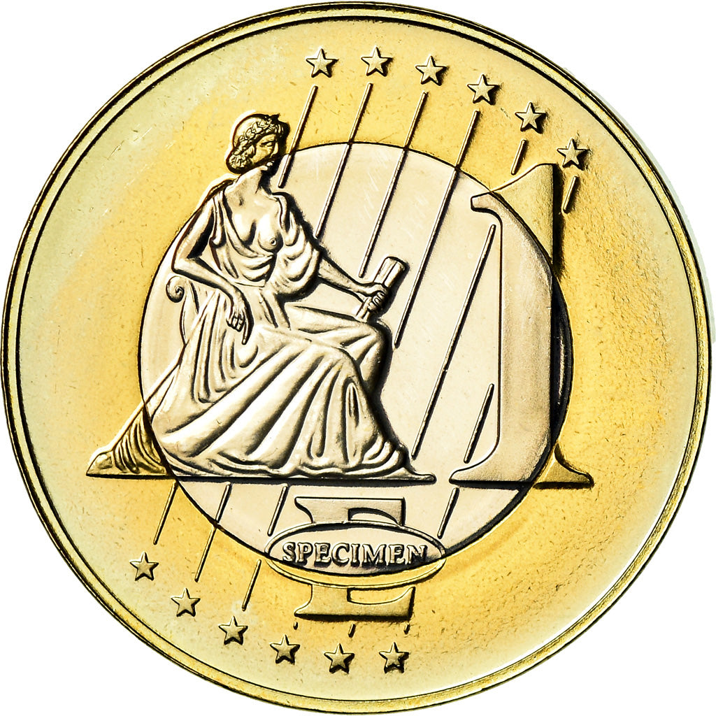 Frankreich, Euro, 1997, unofficial private coin, VZ, Bi-Metallic