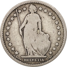 Switzerland, Franc, 1880, Bern, VF(30-35), Silver, KM:24