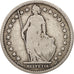 Switzerland, Franc, 1880, Bern, VF(30-35), Silver, KM:24