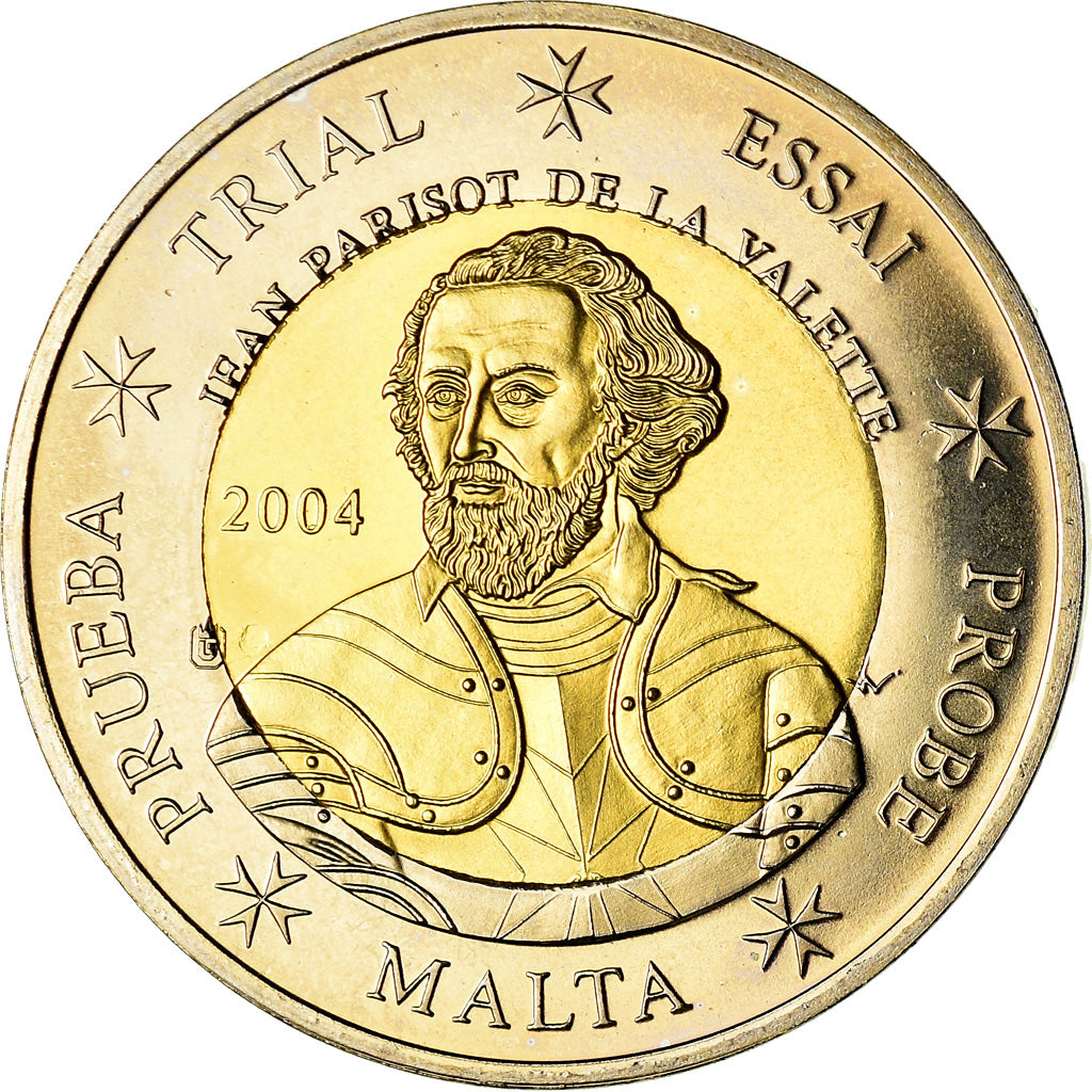 Malta, 2 Euro, 2004, unofficial private coin, MS(63), Bi-Metallic
