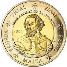 Malta, 2 Euro, 2004, unofficial private coin, MS(63), Bimetálico