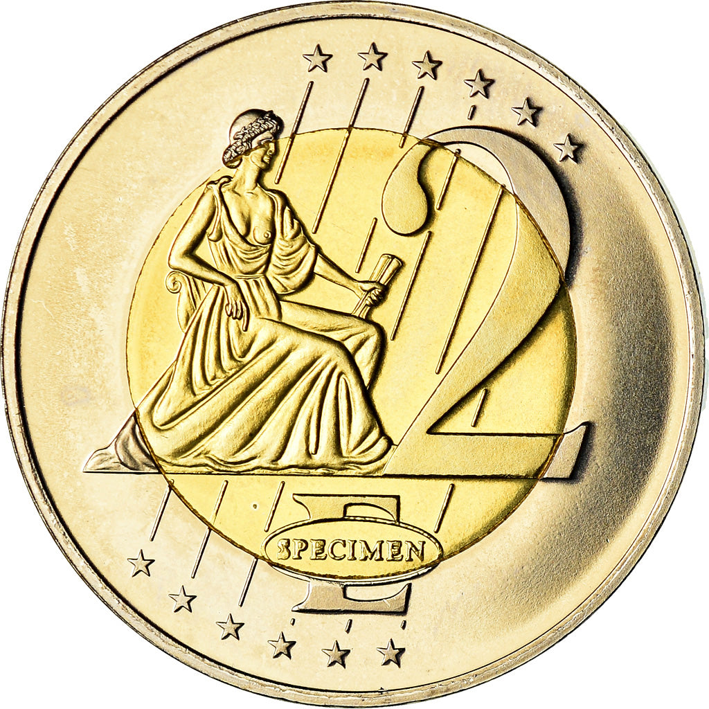 Malta, 2 Euro, 2004, unofficial private coin, MS(63), Bi-Metallic