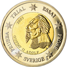 Sweden, 2 Euro, 2003, unofficial private coin, MS(63), Bi-Metallic
