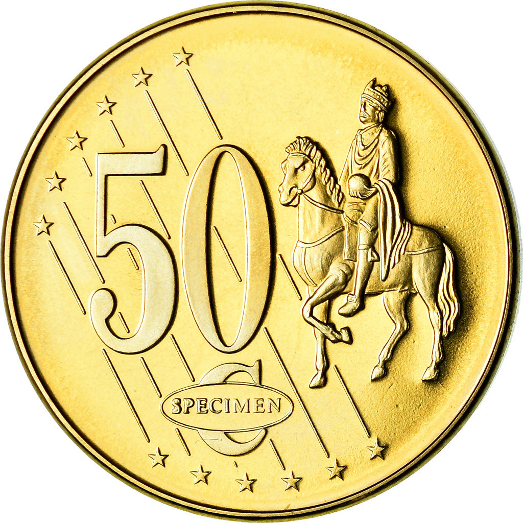 Svezia, 50 Euro Cent, 2003, unofficial private coin, SPL, Ottone