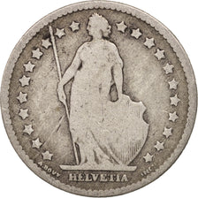 Switzerland, Franc, 1876, Bern, VF(30-35), Silver, KM:24