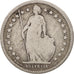 Switzerland, Franc, 1876, Bern, VF(30-35), Silver, KM:24
