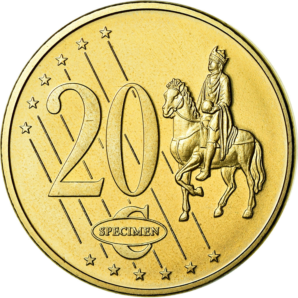 Norway, 20 Euro Cent, 2005, unofficial private coin, MS(63), Brass