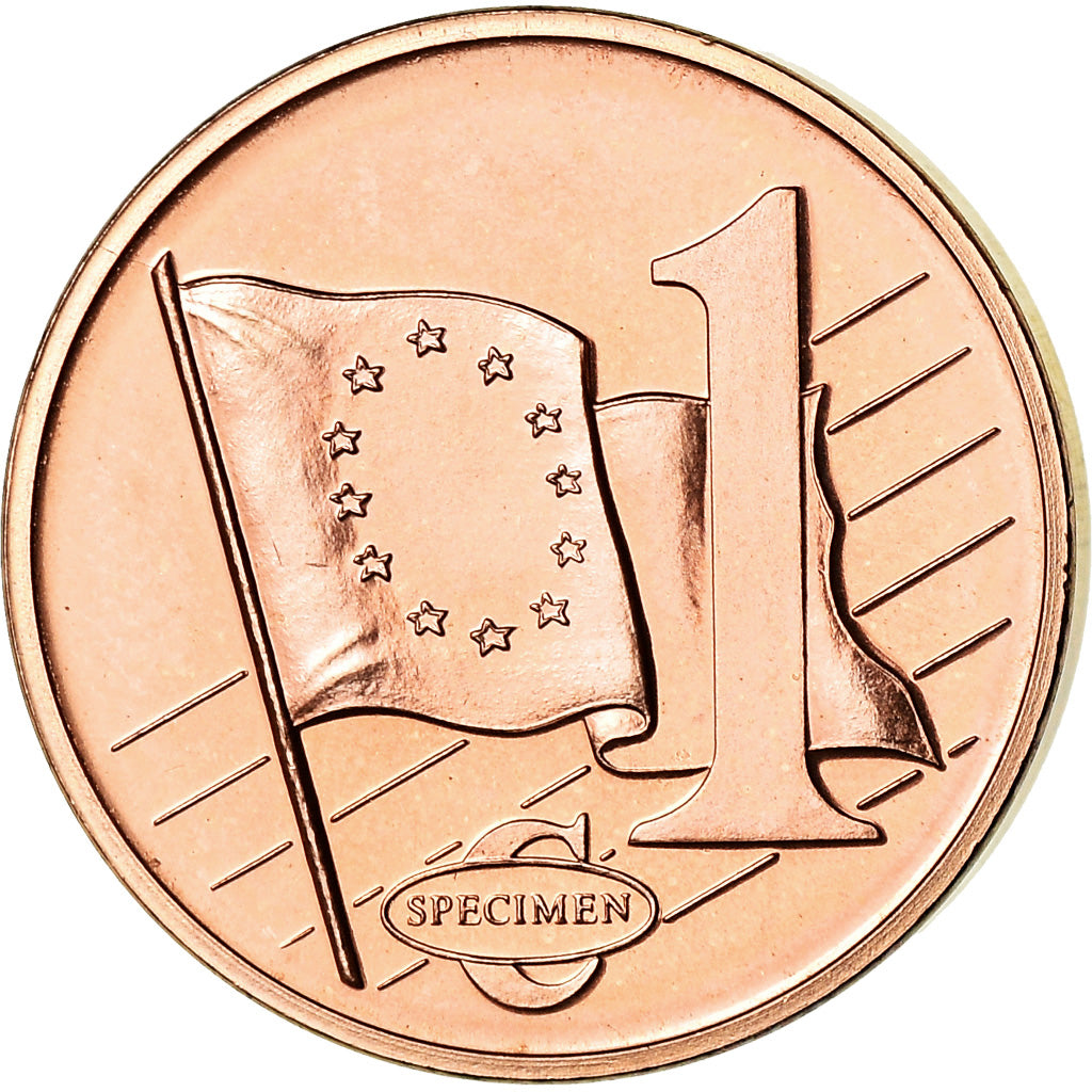 Norway, Euro Cent, 2005, unofficial private coin, MS(63), Copper Plated Steel