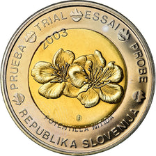 Slovenia, 2 Euro, 2003, unofficial private coin, MS(63), Bi-Metallic