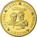 Lithuania, 50 Euro Cent, 2003, unofficial private coin, AU(55-58), Brass