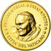 Vatican, 50 Euro Cent, 2005, unofficial private coin, MS(63), Brass