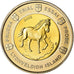 Iceland, 2 Euro, 2005, unofficial private coin, MS(63), Bi-Metallic