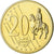 Islandia, 20 Euro Cent, 2005, unofficial private coin, SC, Latón