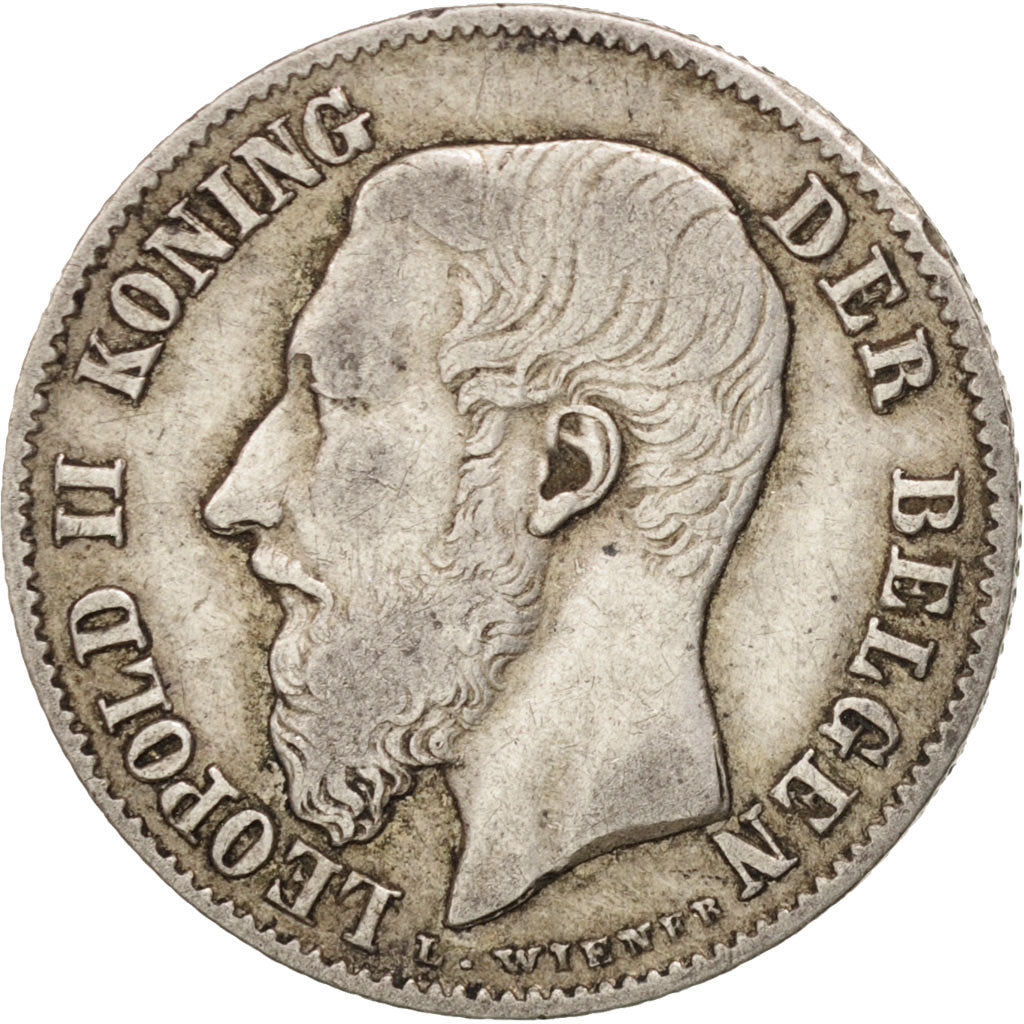 Belgium, Leopold II, 50 Centimes, 1899, EF(40-45), Silver, KM:27