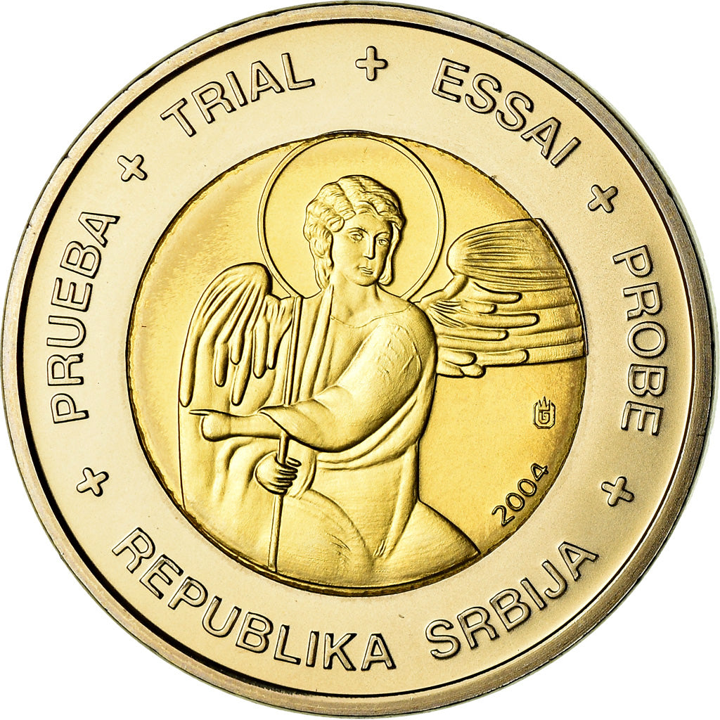 Serbia, 2 Euro, 2004, unofficial private coin, MS(63), Bi-Metallic