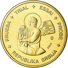 Serbia, 20 Euro Cent, 2004, unofficial private coin, MS(63), Brass