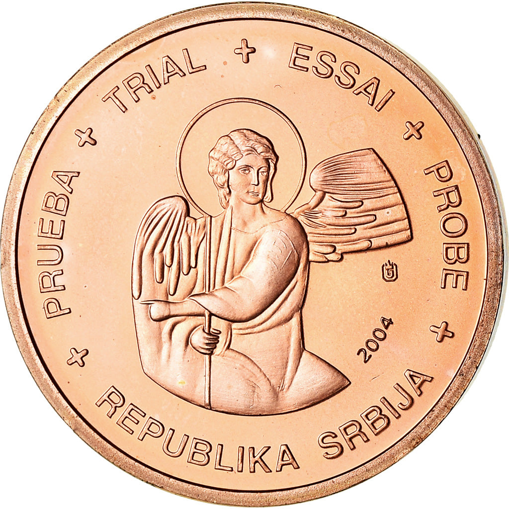 Serbia, 5 Euro Cent, 2004, unofficial private coin, MS(63), Copper Plated Steel